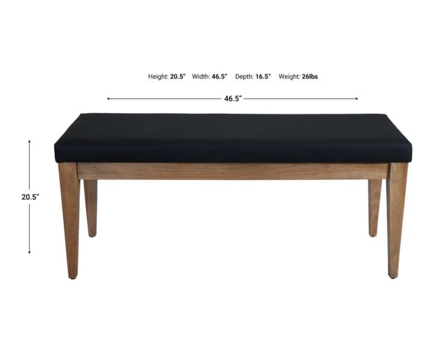Canadel Eastside Light Upholstered Bench large image number 5