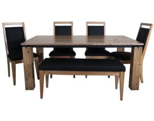 Canadel Eastside Light TABLE, 4 SIDE CHAIRS & BENCH