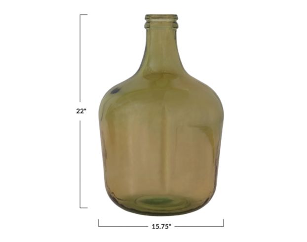 Creative Co-Op 22-Inch Merlot Glass Bottle large image number 3