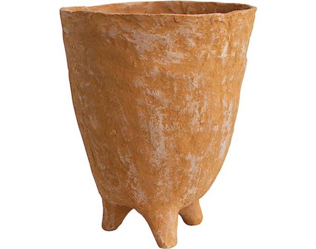 Creative Co-Op 16" Paper Mache Footed Planter large image number 1