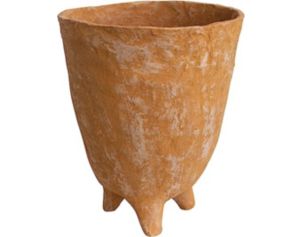 Creative Co-Op 16" Paper Mache Footed Planter