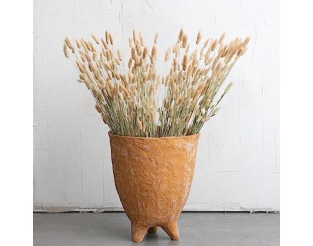 Creative Co-Op 16" Paper Mache Footed Planter large image number 4