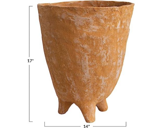 Creative Co-Op 16" Paper Mache Footed Planter large image number 6