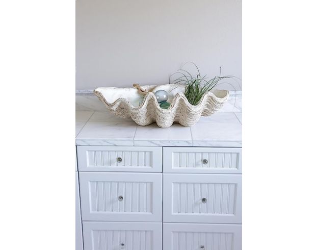 Creative Co-Op White Magnesia Oversize Seashell large image number 3