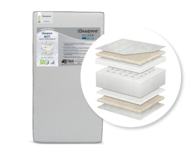 Children's Products Llc Beautyrest Silver Special Edition Hybrid Crib Mattress large image number 1