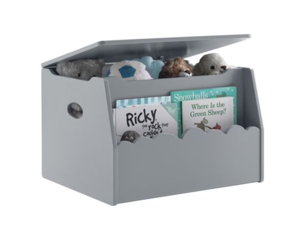 Children's Products Llc Cloud Skyline Gray Toy Box large image number 7