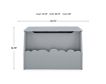 Children's Products Llc Cloud Skyline Gray Toy Box small image number 8