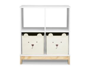 Children's Products Llc Brannan White Bear Bookcase with Bins