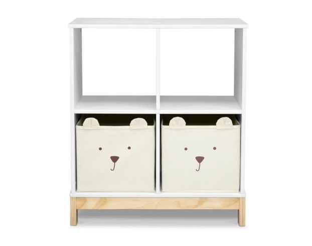 Children's Products Llc Brannan White Bear Bookcase with Bins large image number 1