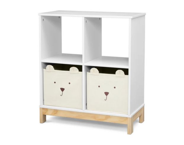 Children's Products Llc Brannan White Bear Bookcase with Bins large image number 2