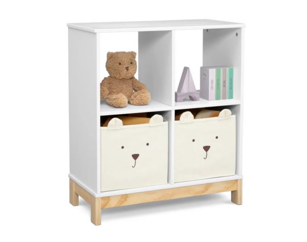 Children's Products Llc Brannan White Bear Bookcase with Bins large image number 3