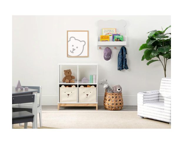 Children's Products Llc Brannan White Bear Bookcase with Bins large image number 4