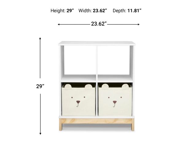 Children's Products Llc Brannan White Bear Bookcase with Bins large image number 5