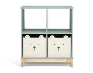 Children's Products Llc Brannan Sage Green Bear Bookcase with Bins