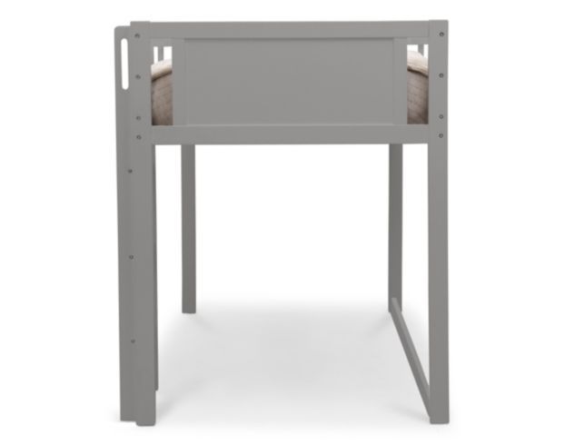 Children's Products Llc Gray Twin Loft Bed with Guardrail and Ladder large image number 5