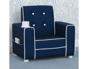 Children's Products Llc Chelsea Kids Blue Upholstered Chair with Cupholder