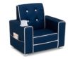 Children's Products Llc Chelsea Kids Blue Upholstered Chair with Cupholder small image number 2