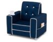 Children's Products Llc Chelsea Kids Blue Upholstered Chair with Cupholder small image number 5