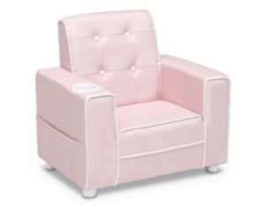 Children's Products Llc Chelsea Kids Pink Upholstered Chair with Cupholder