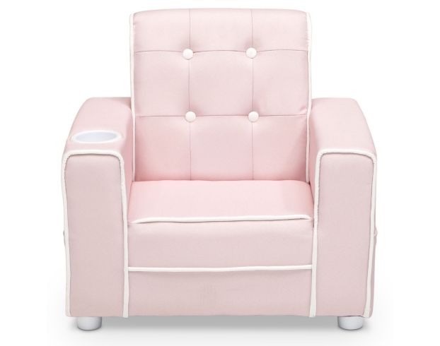 Children's Products Llc Chelsea Kids Pink Upholstered Chair with Cupholder large image number 4