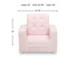 Children's Products Llc Chelsea Kids Pink Upholstered Chair with Cupholder small image number 7