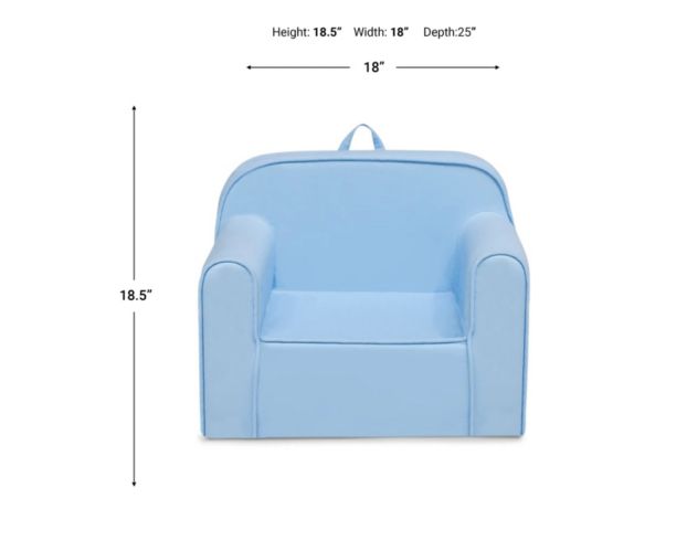 Children's Products Llc Cozee Blue Kids Chair large image number 5