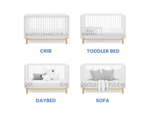 Childrens Products Poppy White Convertible Crib large image number 4