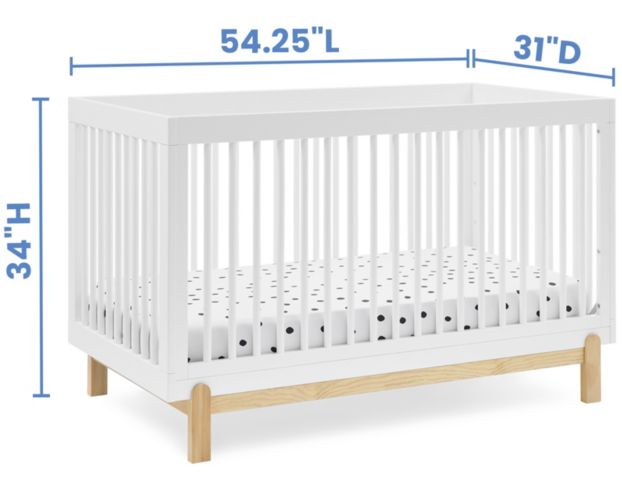 Childrens Products Poppy White Convertible Crib large image number 6