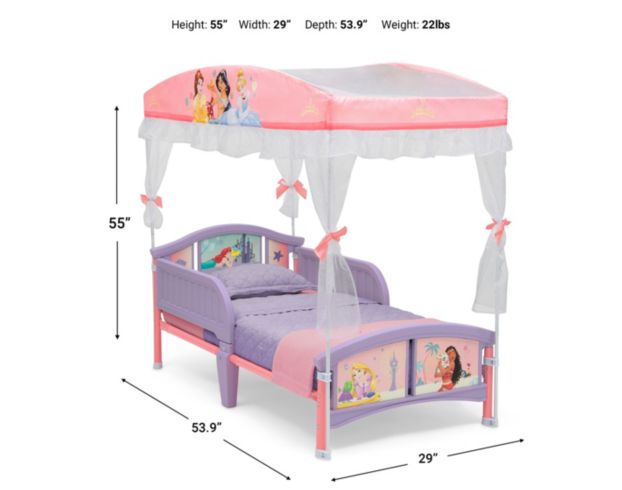 Childrens Products Disney Princess Canopy Toddler Bed large image number 8