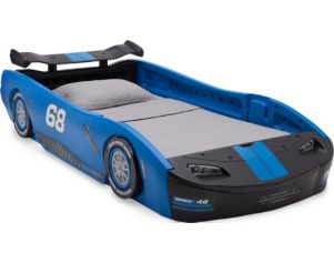 Childrens Products Generic Blue Racecar Twin Bed