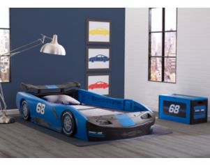 Childrens Products Generic Blue Racecar Twin Bed