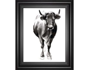 Classy Art 22 x 26 Charcoal Cattle II Wall Art