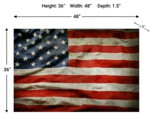 Classy Art 36 x 48 American Flag Wall Art