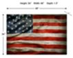 Classy Art 36 x 48 American Flag Wall Art small image number 2