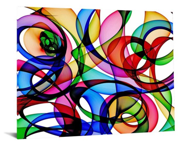 Classy Art 60 X 40 Collage of Colors Glass Wall Art large image number 2