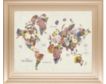 Classy Art Botanical Floral Map 22 x 26 small image number 1