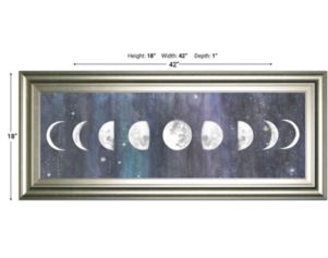 Classy Art Moon Chart Wall Art 18 X 42