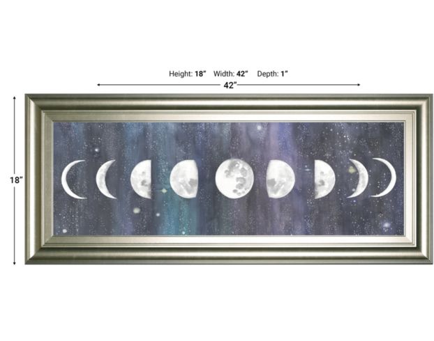 Classy Art Moon Chart Wall Art 18 X 42 large image number 2