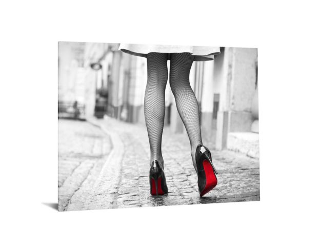 Classy Art Red Bottoms Glass Art 40 X 60 large image number 1