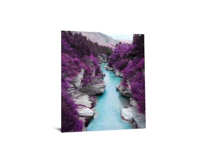 Classy Art Purple Trees Glass Art 40 X 60