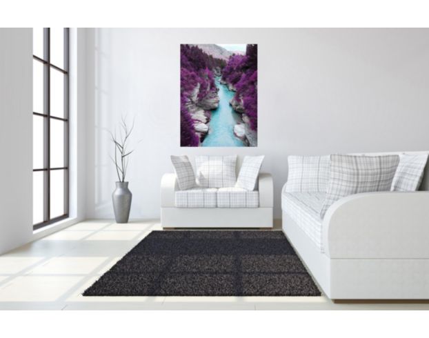 Classy Art Purple Trees Glass Art 40 X 60 large image number 3