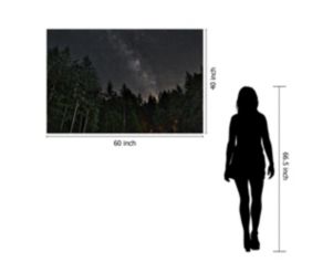 Classy Art Starry Forest Glass Art 40 X 60