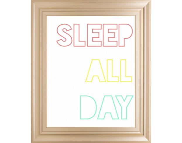 Classy Art Sleep All Day 22 X 28 large image number 1