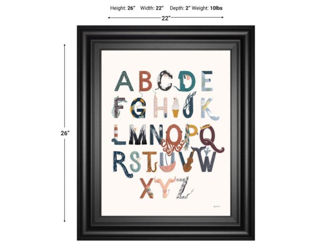 Classy Art A To Z Alphabet 22 X 26 large image number 2