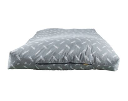 Cordaroy's Gray Plush Corduroy Queen Convertible Bean Bag Bed