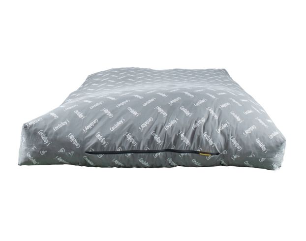 Cordaroy's Gray Plush Corduroy Queen Convertible Bean Bag Bed large image number 2