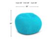 Cordaroy's Cyan Plush Corduroy Queen Convertible Bean Bag Bed small image number 4