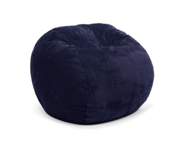 Cordaroy's Indigo Plush Corduroy Queen Convertible Bean Bag Bed large image number 2