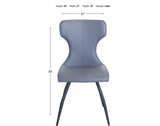 Cramco Eclipse Gray Dining Chair large image number 6