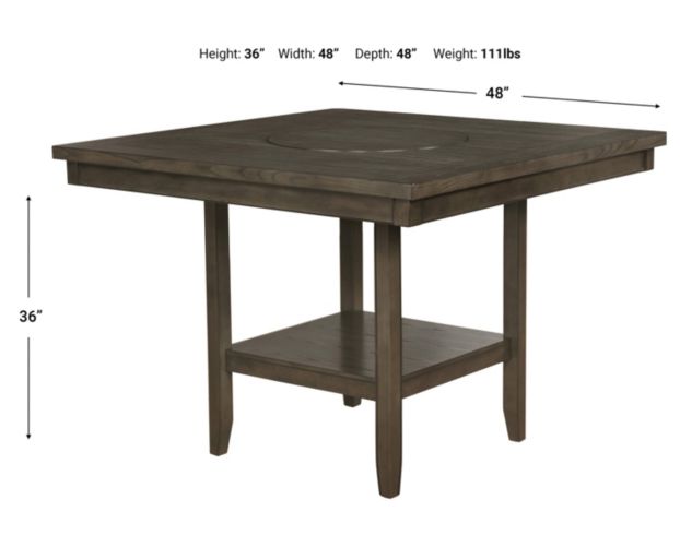 Crown mark fulton counter height table discount